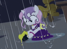 Sweetie Belle Rain GIF