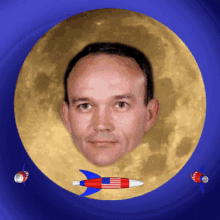 Rip Michael Collins Moon Landing GIF