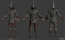 a 3d model of a knight from skydance