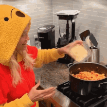 pouring cheese kristin chenoweth cooking adding cheese preparing food
