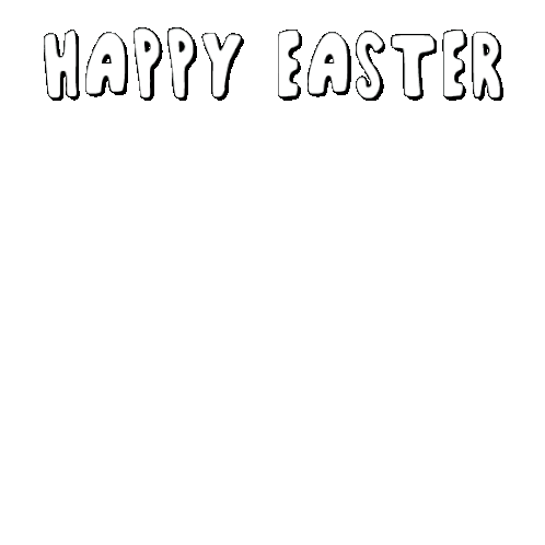 Happy Easter Easter Eggs Sticker - Happy Easter Easter Easter Eggs Stickers