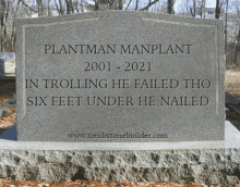 Plant Man Tombstone GIF - Plant Man Tombstone 6_ft_plant GIFs