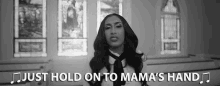Just Hold On Mamas Hand GIF - Just Hold On Mamas Hand Queen Naija GIFs