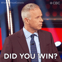 Did You Win Gerry Dee GIF - Did You Win Gerry Dee Family Feud Canada GIFs