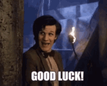 Matt Smith Good Luck GIF - Matt Smith Good Luck Doctor Who GIFs