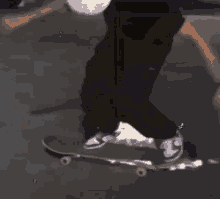 a person riding a skateboard with a flame coming out of their foot