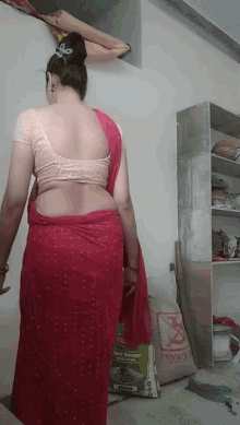 Duti Red Saree GIF - Duti Red Saree Rathodraj GIFs
