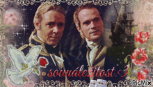 two men are standing next to each other on a picture that says somalezitost 3