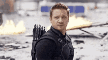 Jeremy Renner Made You Look GIF - Jeremy Renner Made You Look Hawk Eye GIFs