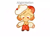 a cookie with whipped cream on top of it and the words alight motion above it