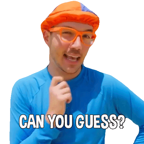 Can You Guess Blippi Sticker - Can You Guess Blippi Blippi Wonders Educational Cartoons For Kids Stickers
