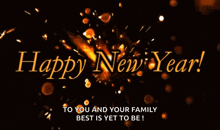 a greeting card that says happy new year
