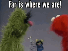 Sesame Street Near Far Monsters GIF - Sesame Street Near Far Monsters Social Distancing GIFs