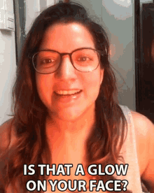 Is That A Glow On Your Face Aditi Mittal GIF - Is That A Glow On Your Face Aditi Mittal Is Your Face Glowing GIFs