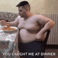 Fat Man Fat Belly GIF - Fat Man Fat Belly Eating GIFs