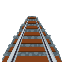 railway track travel joypixels railroad track railway line