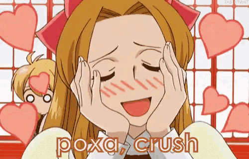 Poxa Crush GIF Poxa Crush Blush Anime Discover Share GIFs