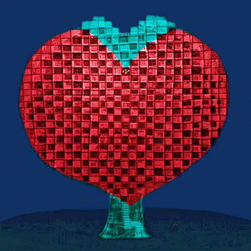 gif de corazón de píxel