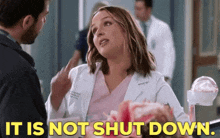 Greys Anatomy Jo Wilson GIF - Greys Anatomy Jo Wilson It Is Not Shut Down GIFs