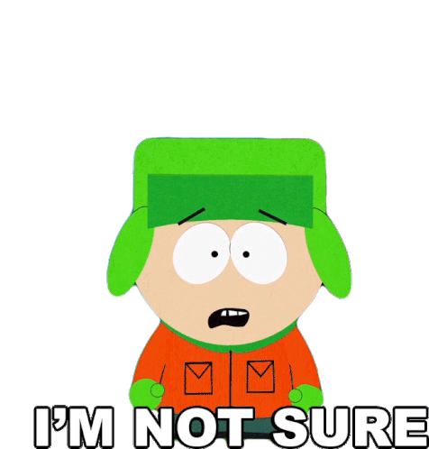 Im Not Sure Kyle Broflovski Sticker - Im Not Sure Kyle Broflovski South Park Stickers