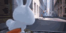 Rabbit Jump Snowball GIF