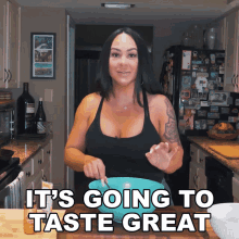 Its Going To Taste Great Mariah Milano GIF - Its Going To Taste Great Mariah Milano Dinner With Mariah GIFs