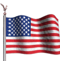 American Flag Waving Sticker - American Flag America Waving Stickers