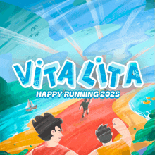 a poster that says vitalita happy running 2025