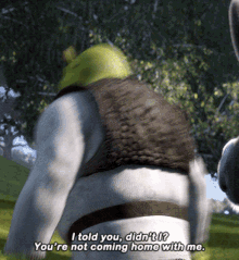 Shrek I Told You Didnt I GIF - Shrek I Told You Didnt I Youre Not Coming Home With Me GIFs