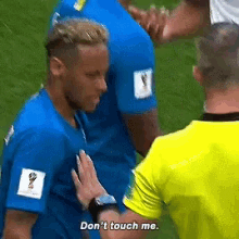 Dont Touch Me Neymar GIF