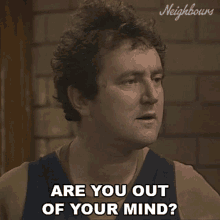 Are You Out Of Your Mind Neighbours GIF - Are You Out Of Your Mind Neighbours Are You Crazy GIFs