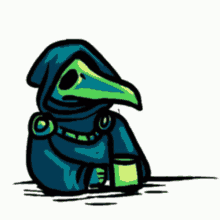 Small Thornse Small Coffee Sip GIF - Small Thornse Small Coffee Sip Plague Doctor GIFs