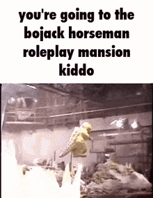 Bojack Horseman Roleplay Mansion Godzilla GIF