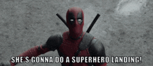 Deadpool Superhero GIF - Deadpool Superhero Superherolanding GIFs