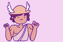 a cartoon drawing of a man with wings and the words " well it 's a little bit dangerous "