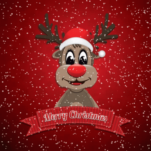 Deer Merry Christmas GIF - Deer Merry Christmas Rudolph - Discover & Share GIFs