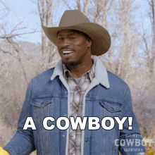 A Cowboy Vernon Davis GIF - A Cowboy Vernon Davis Ultimate Cowboy Showdown GIFs