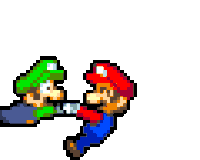 Mario Luigi Sticker - Mario Luigi Spinning Stickers