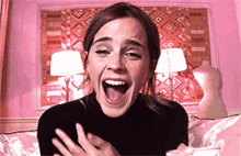 Emma Watson Laughing GIF - Emma Watson Laughing Laughing So Hard GIFs