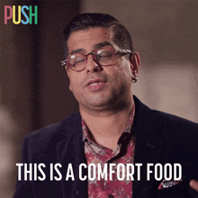 This Is A Comfort Food Aleem Jaffer GIF - This Is A Comfort Food Aleem Jaffer Push GIFs