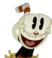 Disappointed Cuphead Sticker