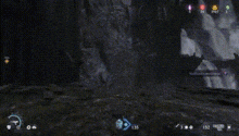 a pink doll is sitting on a rock in a video game with a toy found message on the screen .