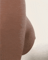 a close up of a person 's butt with a huge bump on it