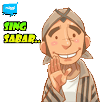 Miggi Sing Sabar Sticker - Miggi Sing Sabar Stickers