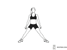 Lateral Squat Stretching GIF