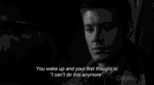 You Wake Up I Cant Do This Anymore GIF - You Wake Up I Cant Do This Anymore Dean Winchester GIFs