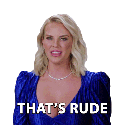 Thats Rude Whitney Rose Sticker - Thats Rude Whitney Rose Real Housewives Of Salt Lake City Stickers