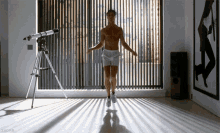 american psycho exercise jumping rope cardio