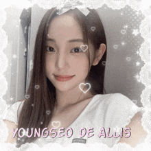 youngseo de allis is the name of the girl in this picture