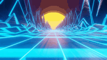 a computer generated image of a futuristic road